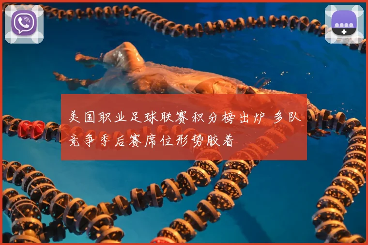 美国职业足球联赛积分榜出炉 多队竞争季后赛席位形势胶着